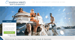 Desktop Screenshot of marinamikesboatrentals.com